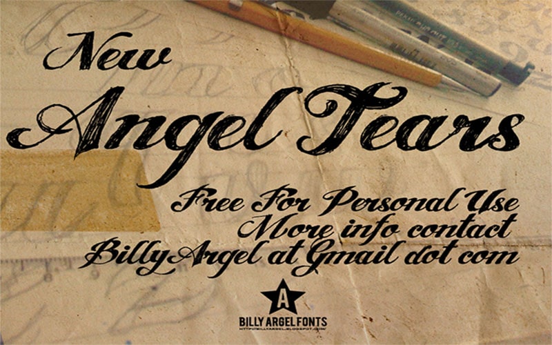 Angel Tears Font Family Free Download