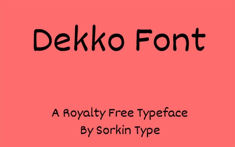 Dekko Font Family Free Download