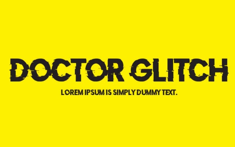 Doctor Glitch Font Family Free download