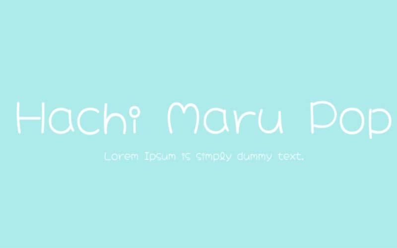 Hachi Maru Pop Font Family Free Download