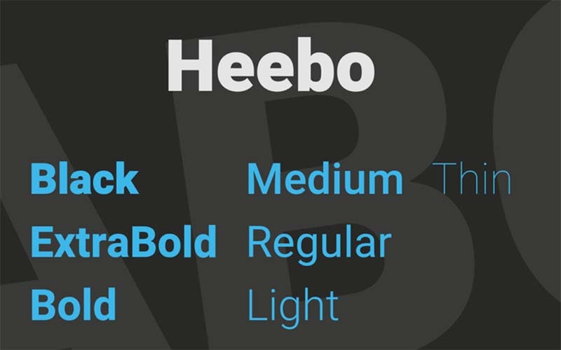 Heebo Font Family Free Download