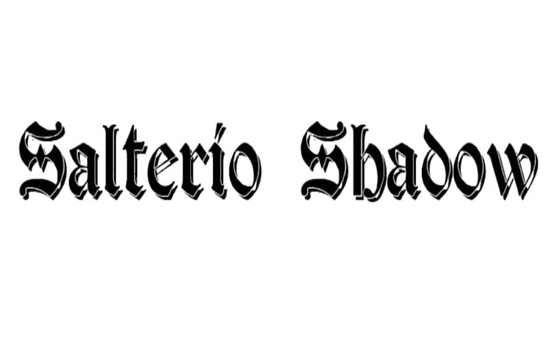 Salterio Shadow Font Family Free Download