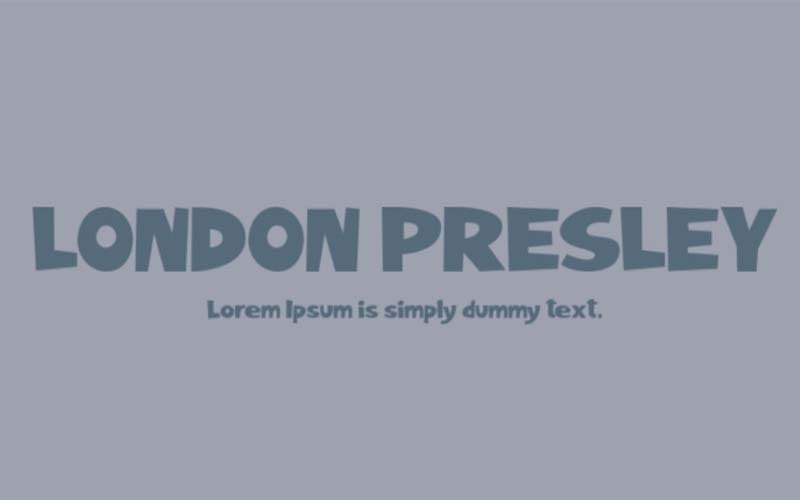 London Presley Font Family Free download