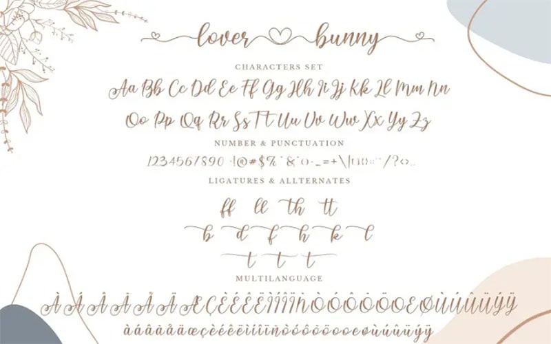 Lover Bunny Script Font Family Free Download