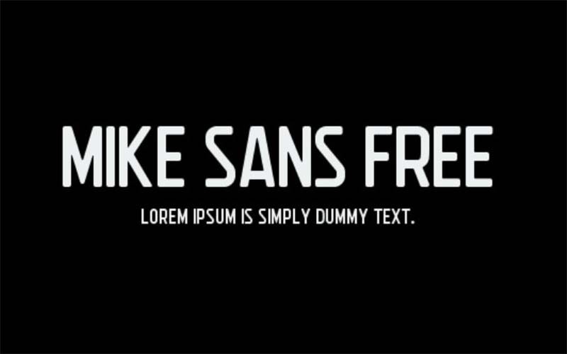 Mike Sans Font Family Free Download
