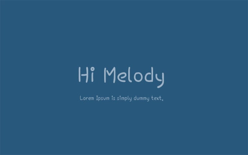 Hi Melody Font Family Free Download
