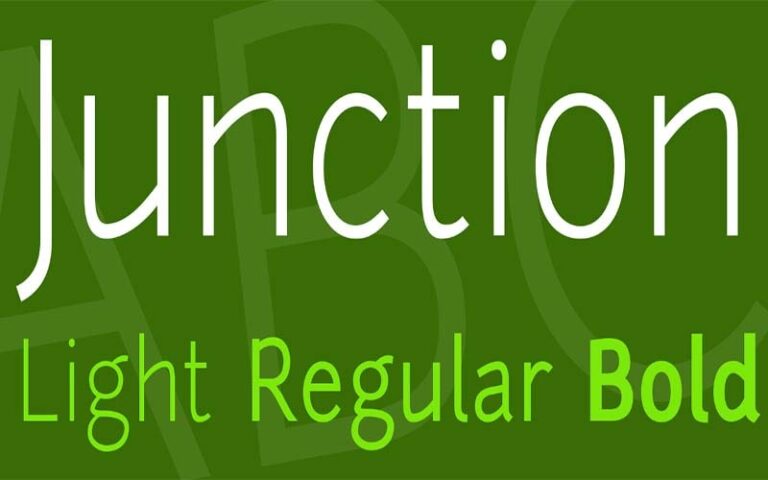 Junction Font Free Download