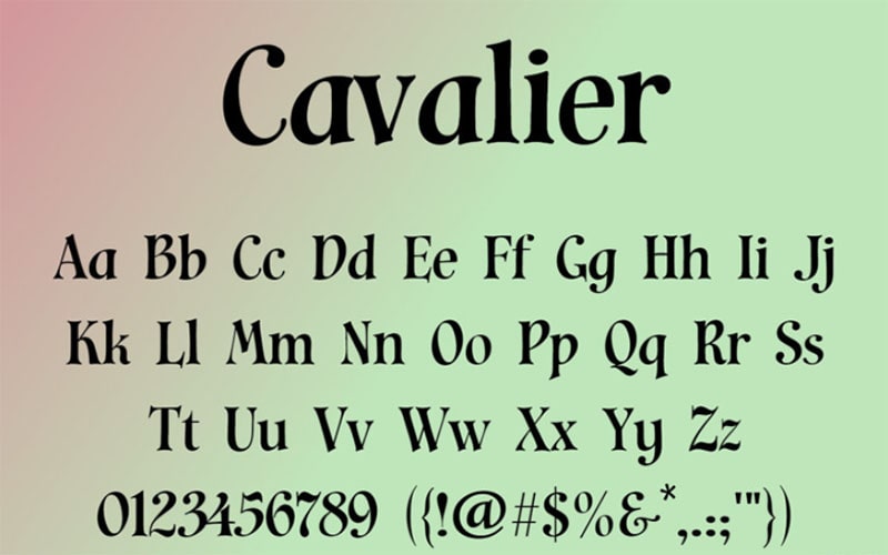 Cavaliers Font Family Free Download
