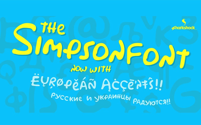Simpsons Font Free Family Download