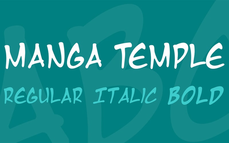 Manga Temple Font Family Free Download