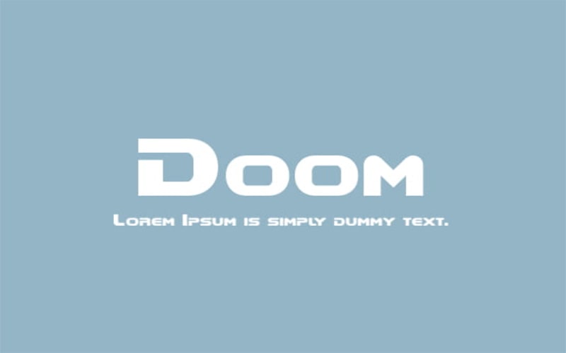 Doom Font Family Free Download