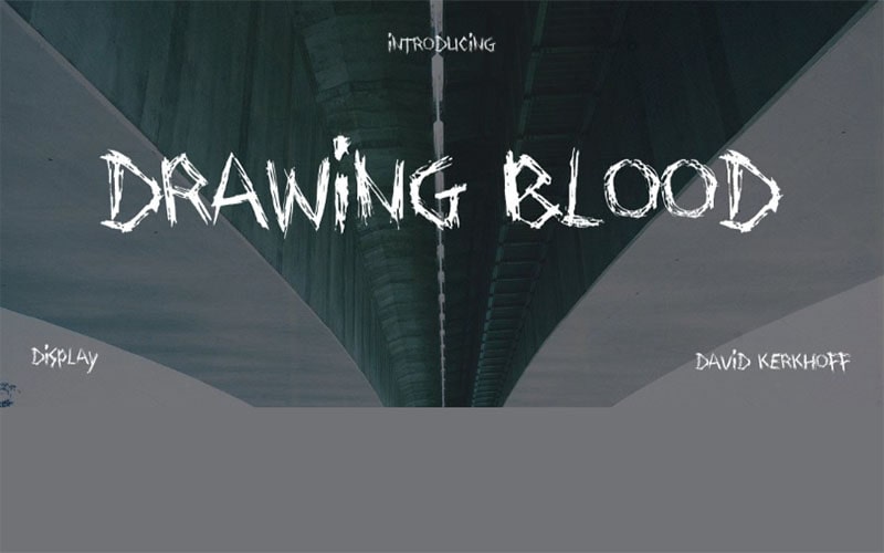 Drawing Blood Font Free Download