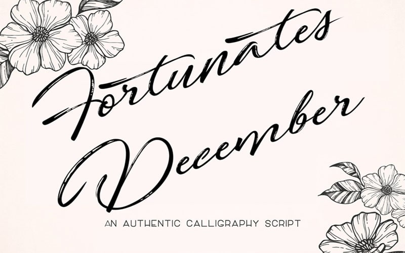 Fortunates December Font Free Download