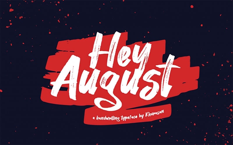 Hey August Font Family Free Download