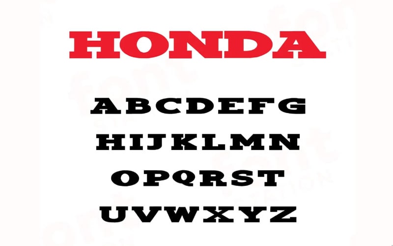 Honda Logo Font Free Download