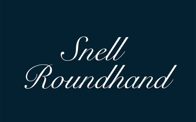 Snell Roundhand Font Free Family Download