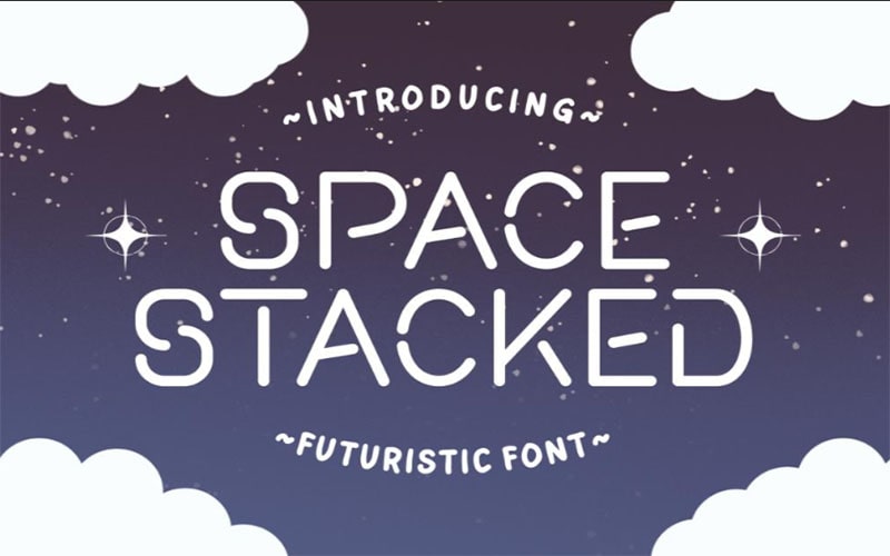 Space Stacked Font Family Free Download