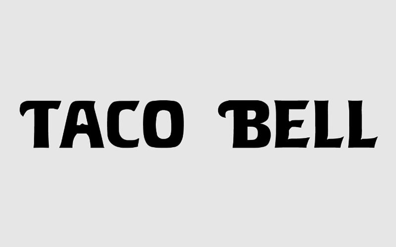 Taco Bell Logo Font Free Family Download