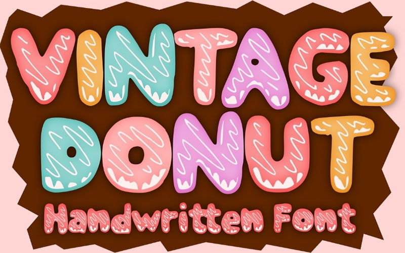 Vintage Donut Font Free Download