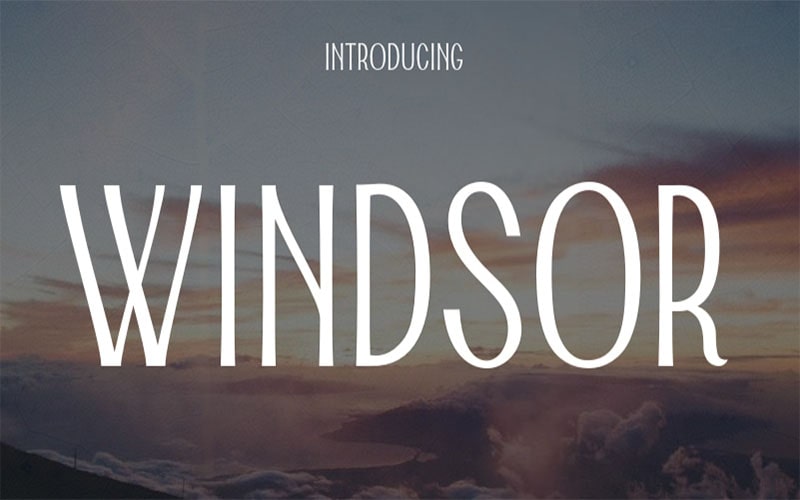 Windsor Font Family Free Download