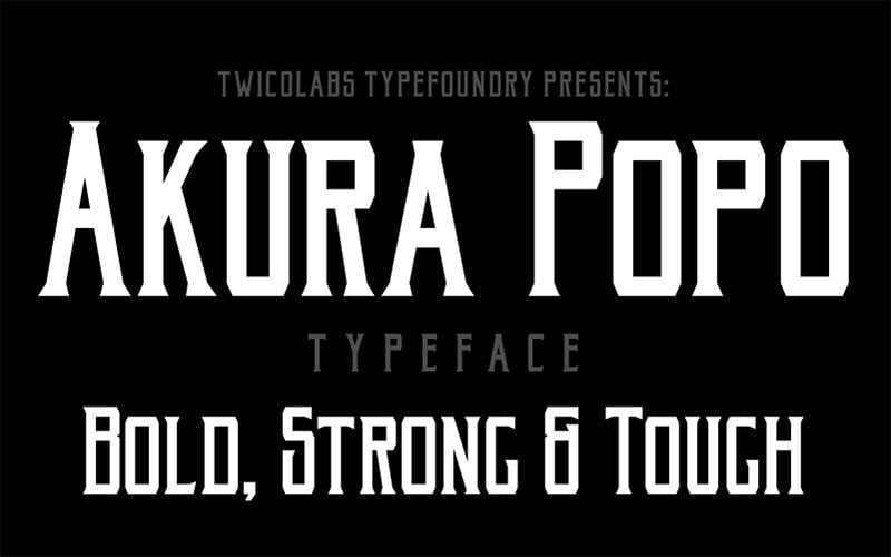 Akura Popo Font Family Free Download