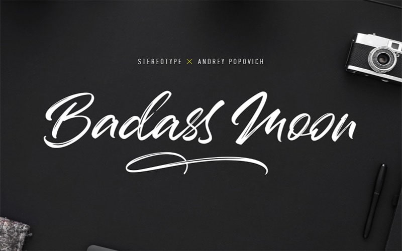 Badass Moon Font Free Family Download