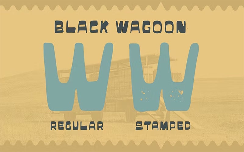 Black Wagoon Font Family Free Download