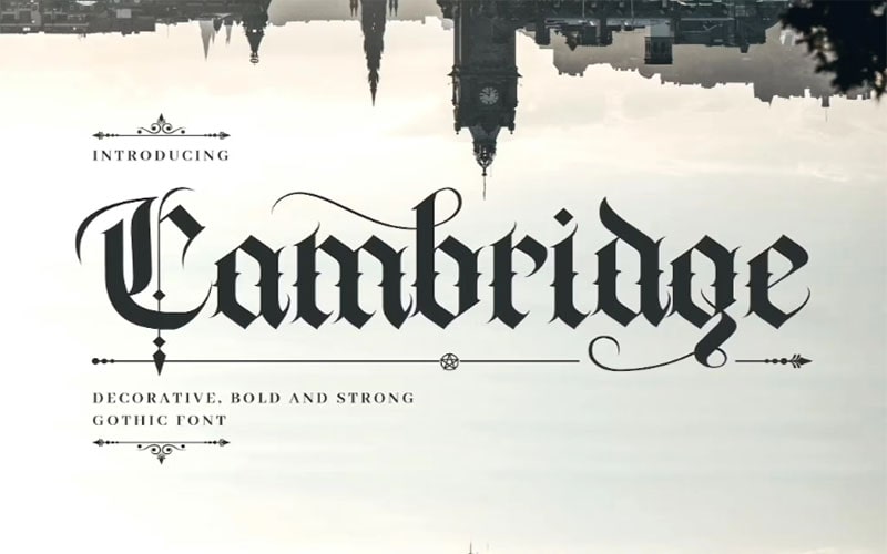 Cambridge Font Family Free Download