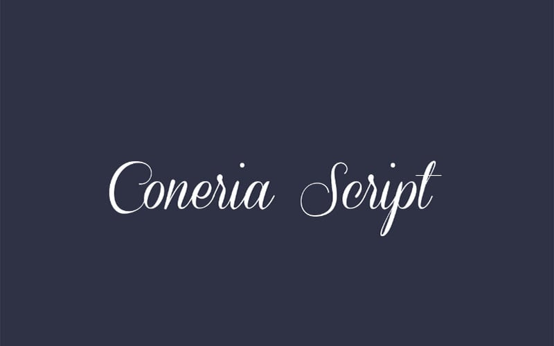 Coneria Script Font Free Family Download