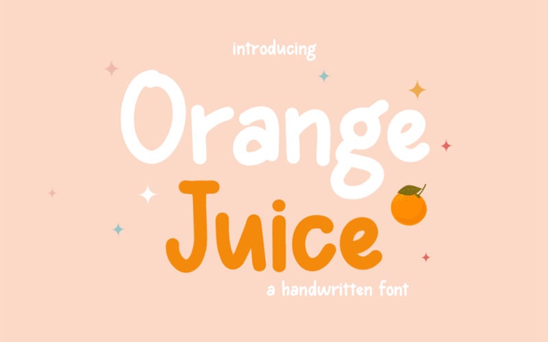 Orange Juice Font Free Family Download