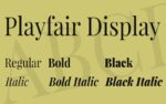 Playfair Display Font Free Family Download