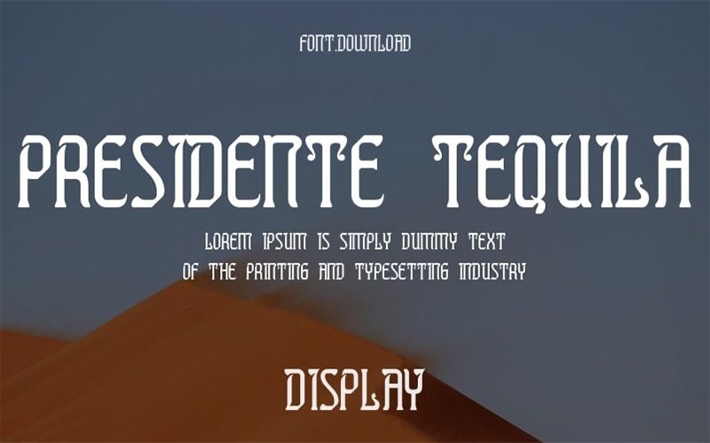 Presidente Tequila Font Free Family Download