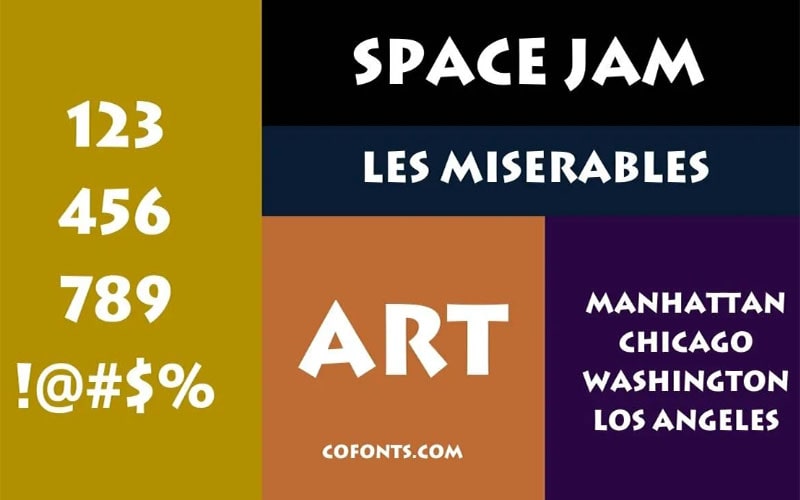 Space Jam Font Family Free Download