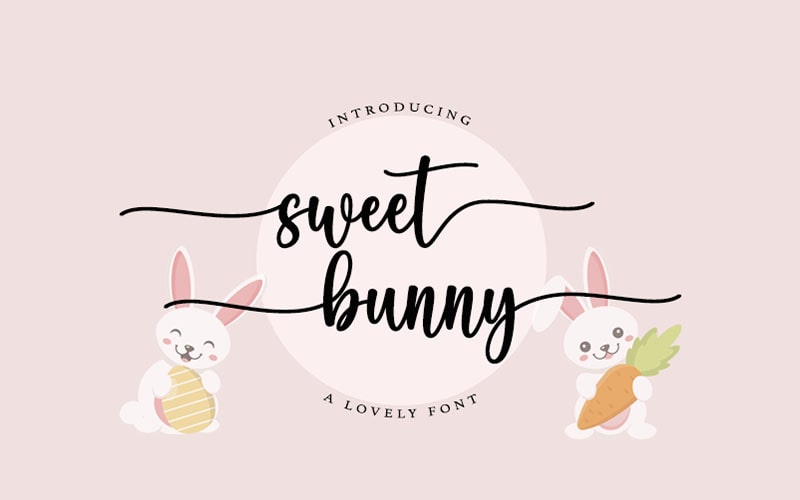 Sweet Bunny Font Free Family Download