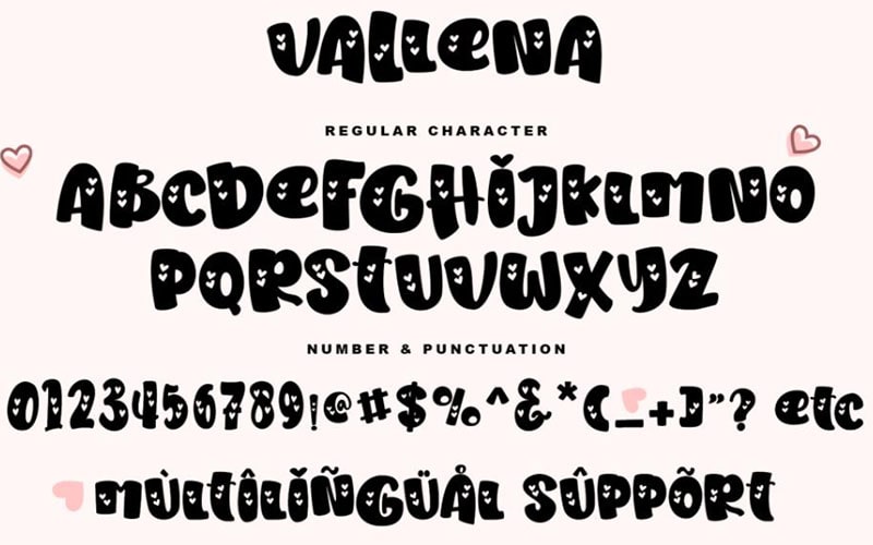Vallena Font Family Free Download