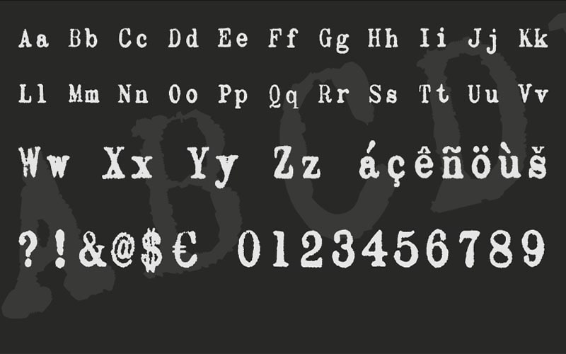 zai Olivetti Lettera 22 Typewriter Font Family Free Download