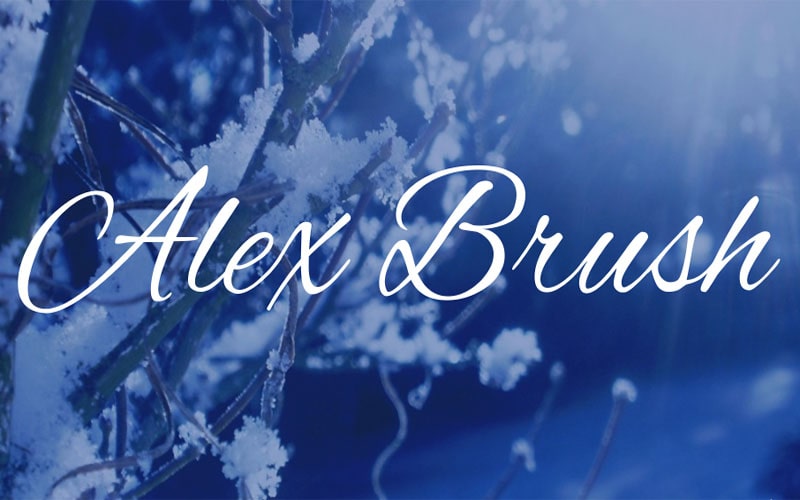 Alex Brush Font Family Free Download