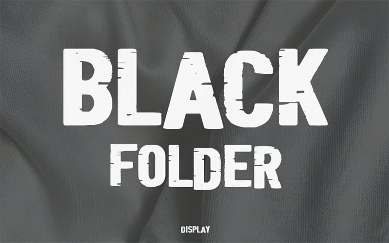 Black Folder Font Free Download