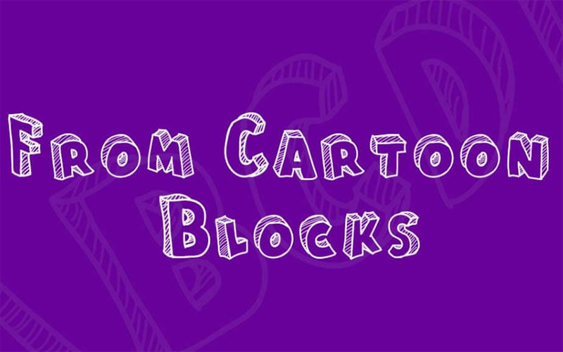 From Cartoon Blocks Font Family Download