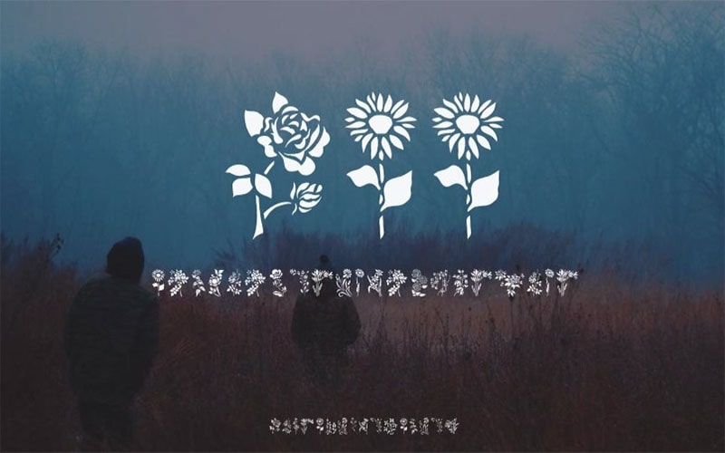 HFF Floral Stencil Font Family Free Download