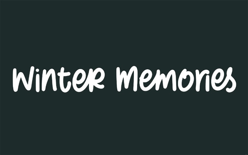 Winter Memories Font Family Free Download